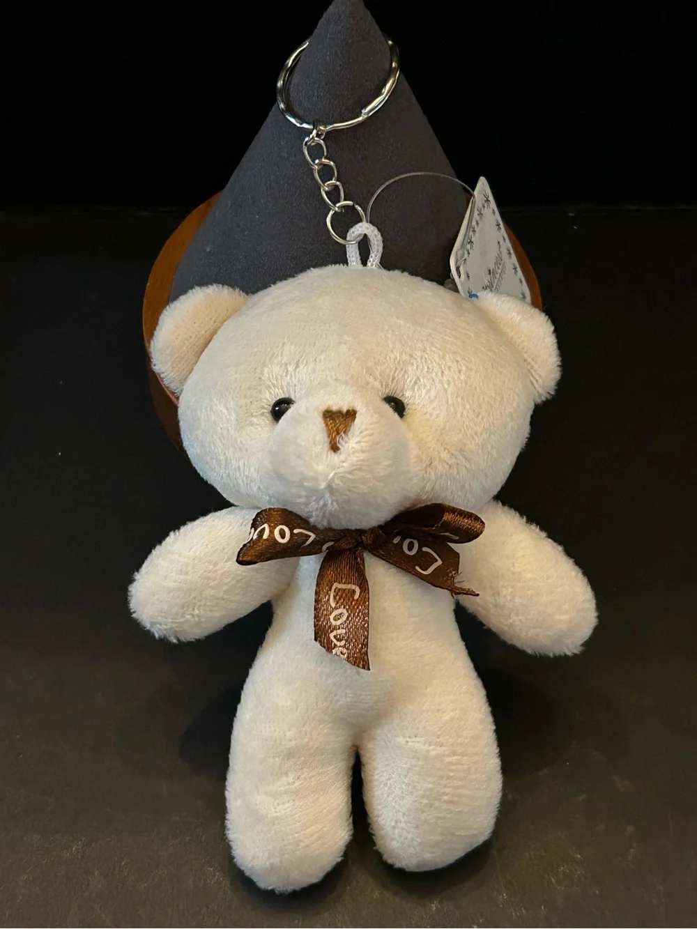 BUY 1 GET 1 FREE Cute Plush Bear 🐻 Keychains w/Brown 'Love' Ribbon Assorted